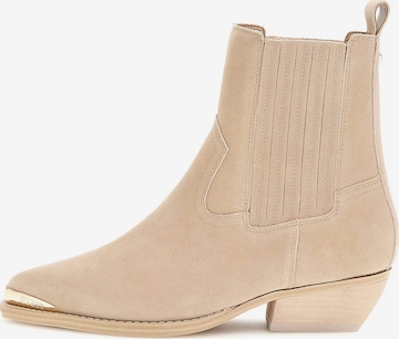 GUESS Chelsea Boots 'Lanna' in Beige: front