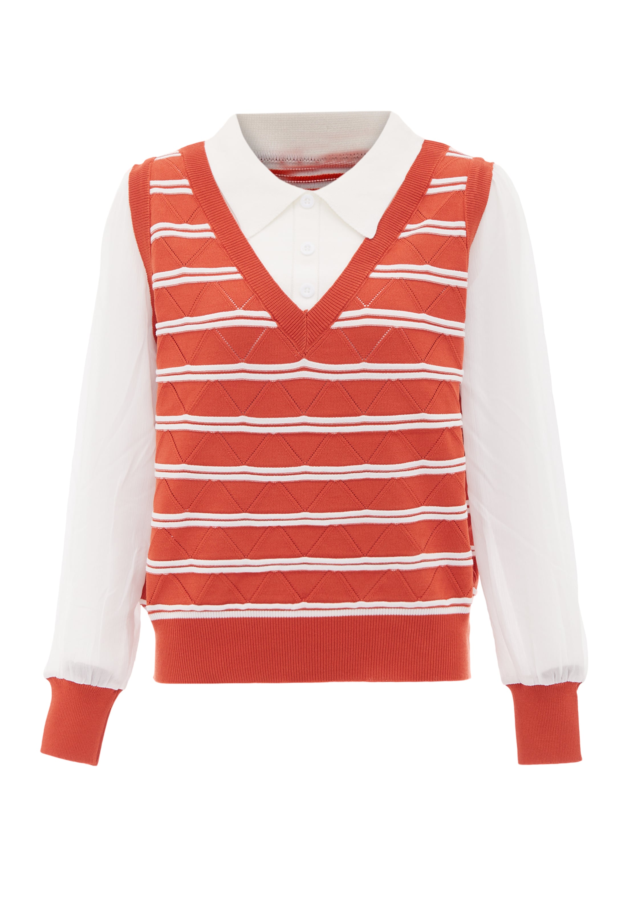 caneva - Pullover em laranja: frente