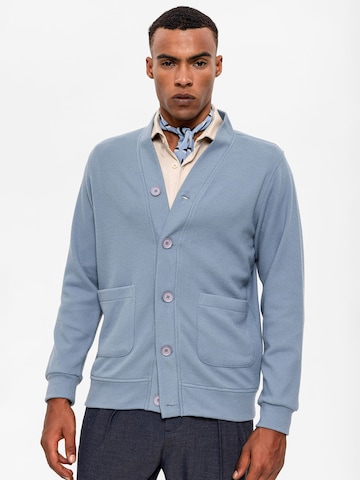 Antioch Knit cardigan in Blue: front