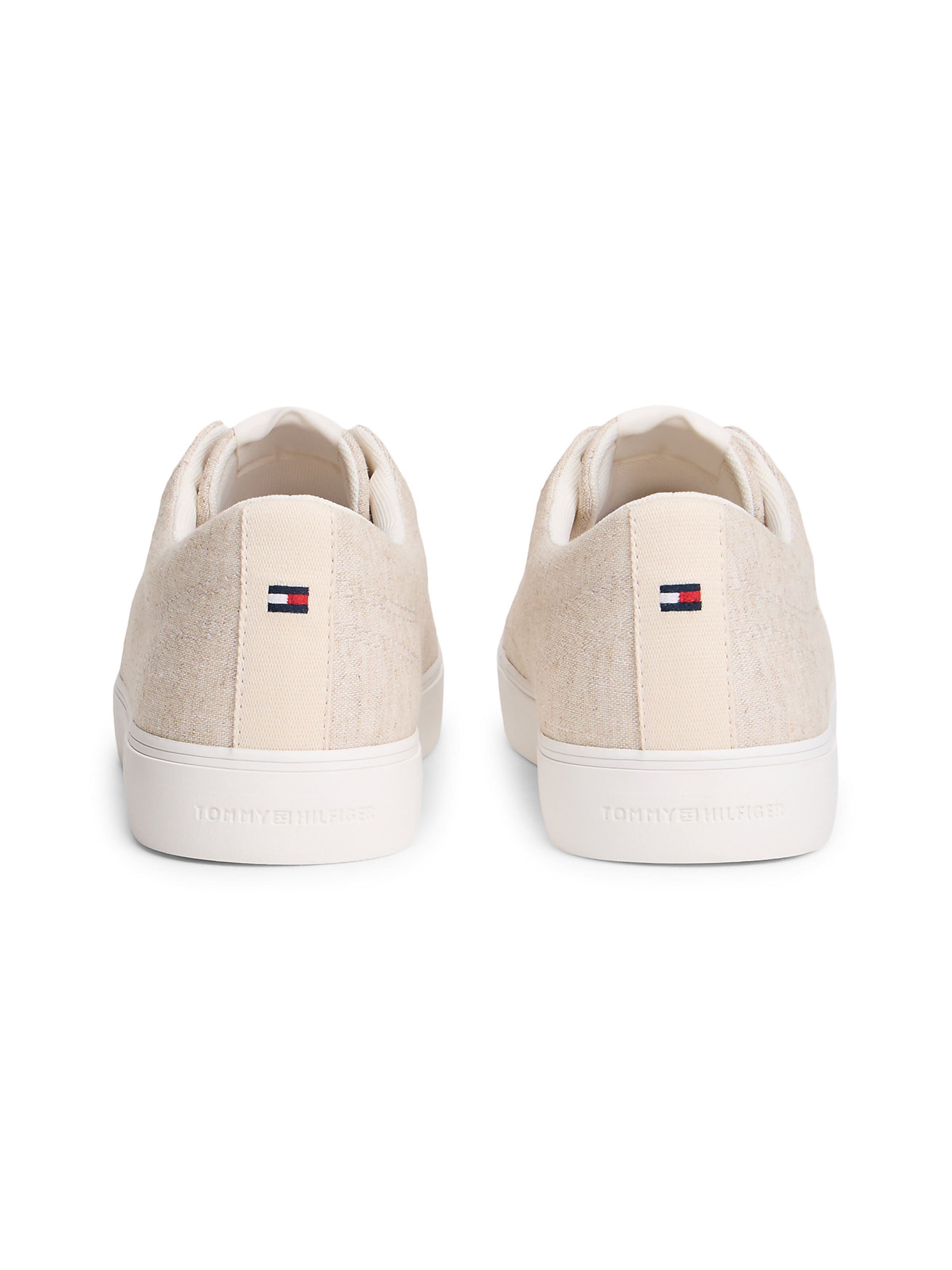Baskets basses 'Chambray Jacquard' TOMMY HILFIGER en beige