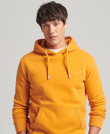 Sweat-shirt Superdry en orange : devant