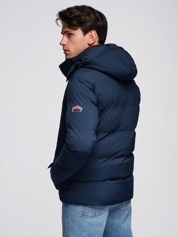 Ombre Winter jacket in Blue