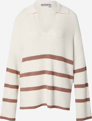 Fransa Sweater 'ALLY' in White: front