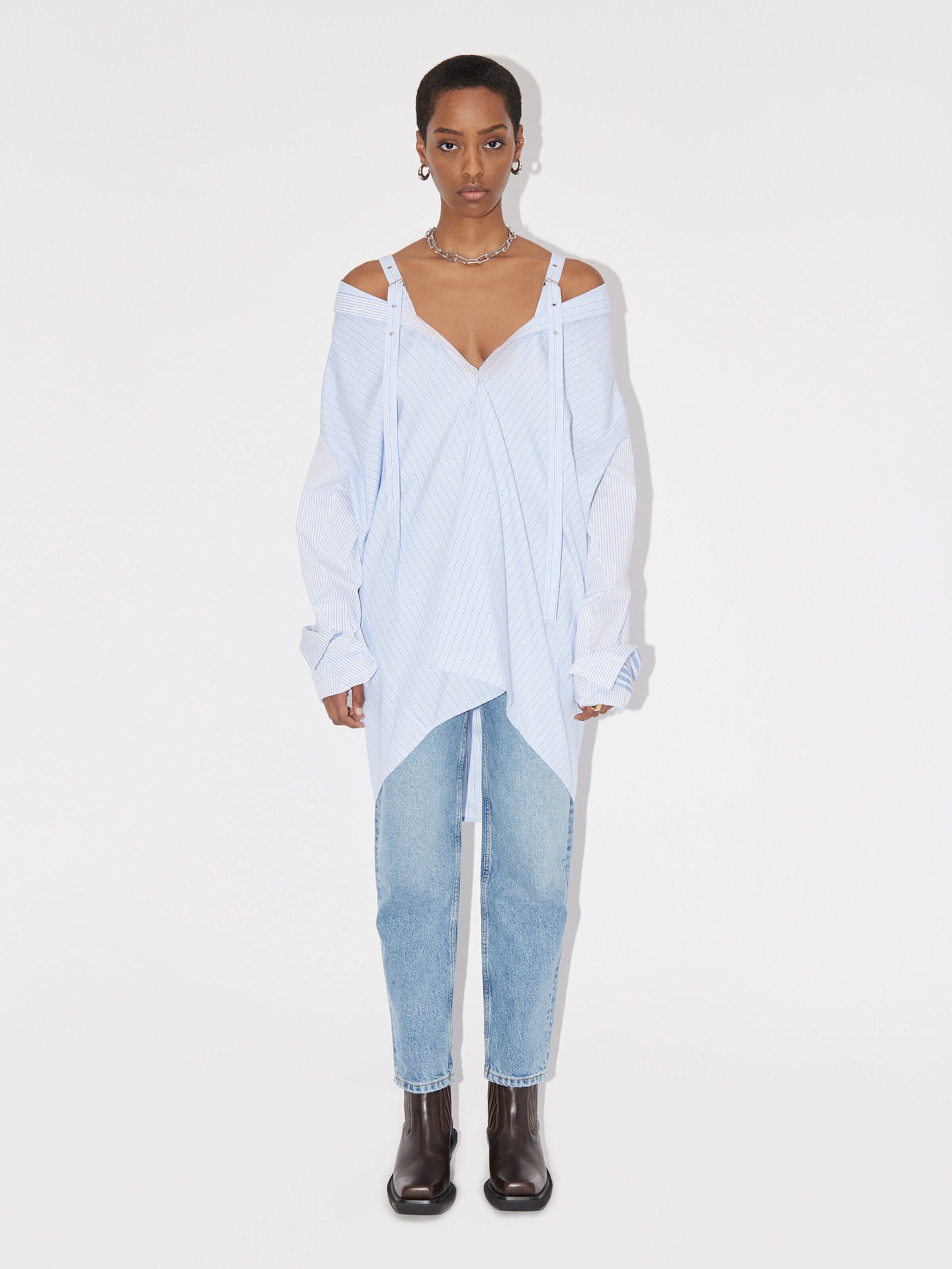Frauen Große Größen LeGer by Lena Gercke Bluse in Blau, Hellblau - OS32526 Frauen Große Größen LeGer by Lena Gercke Bluse in Blau, Hellblau - OS32526