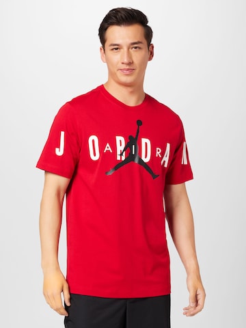 T-Shirt Jordan en rouge : devant