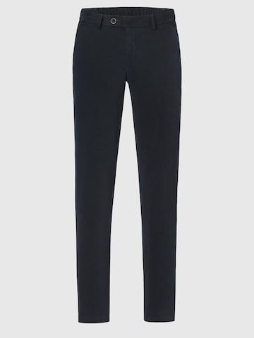 Hiltl Slim fit Chino Pants 'Trento - Soft Stretch' in Blue: front