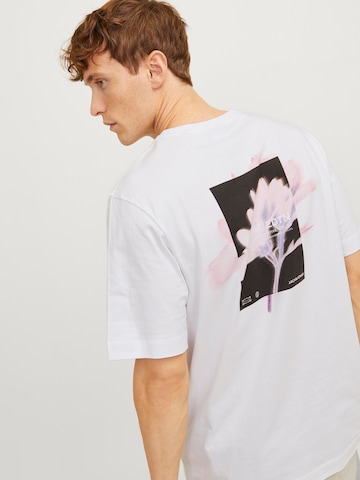 JACK & JONES T-shirt 'Stagger' i vit: framsida