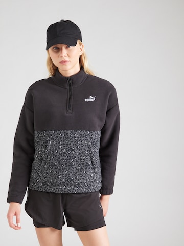 PUMA Sporttrui 'ESS' in Zwart: voorkant