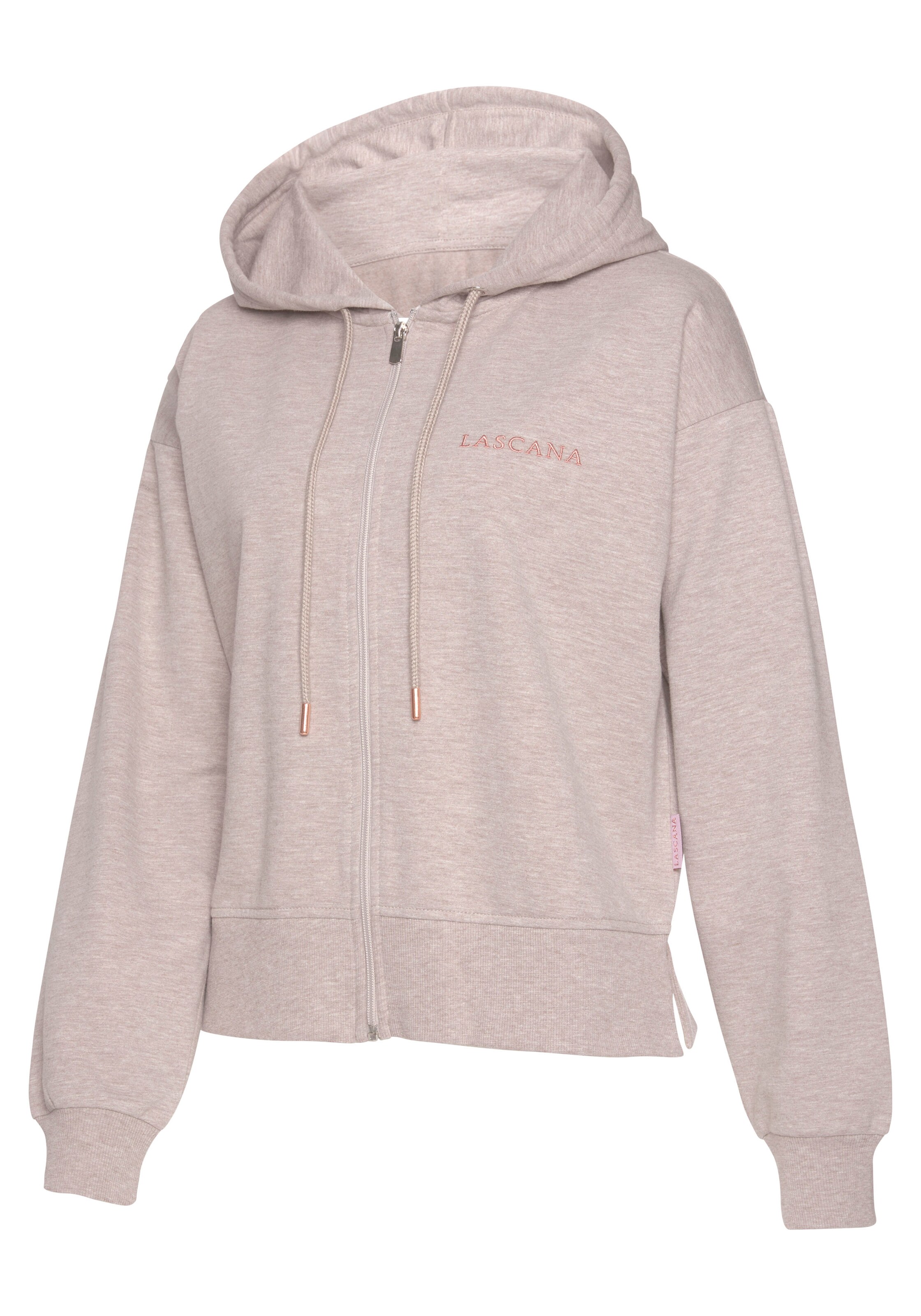 LASCANA Sweatjacke in Beige