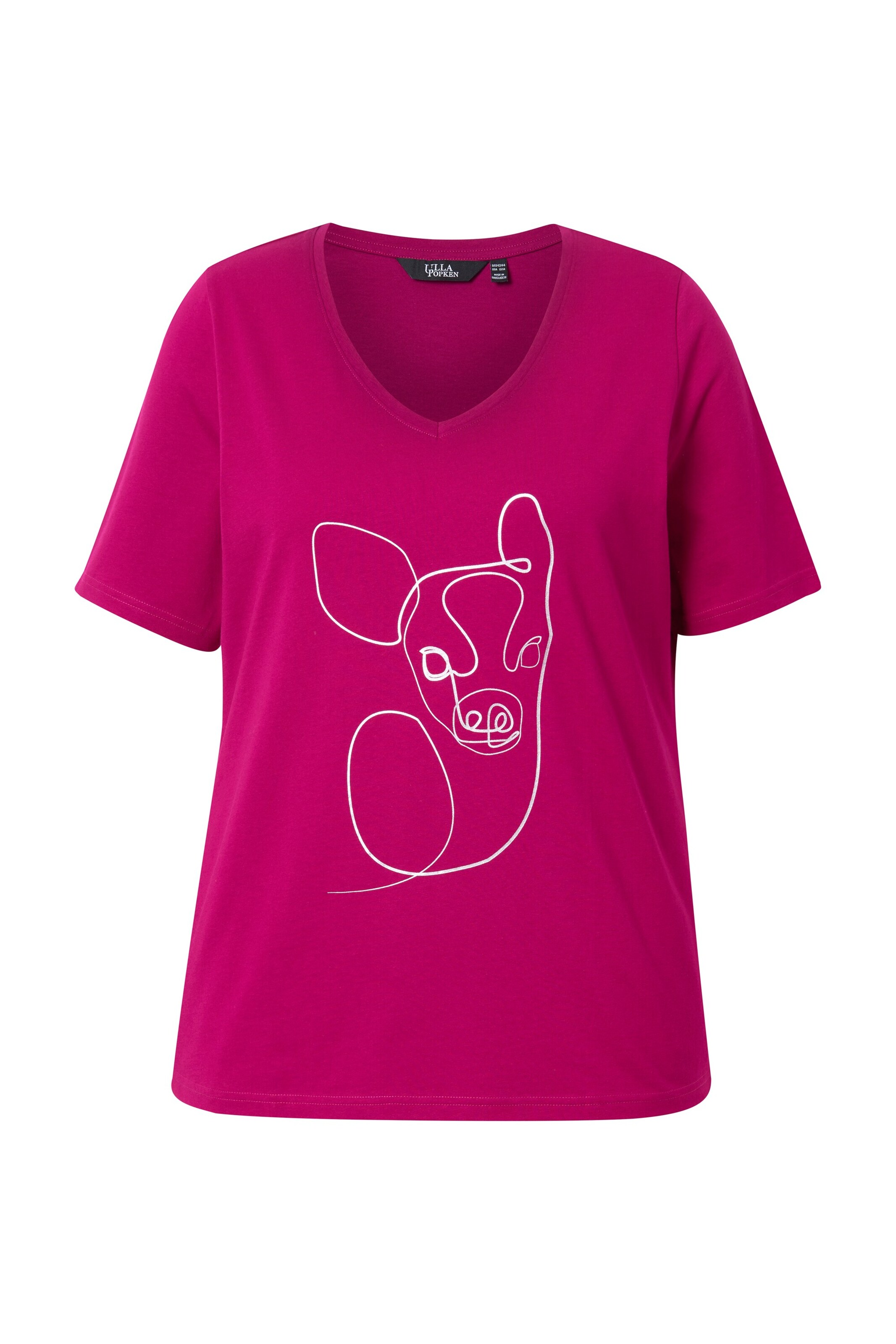 Ulla Popken T-Shirt in Pink: Vorderseite