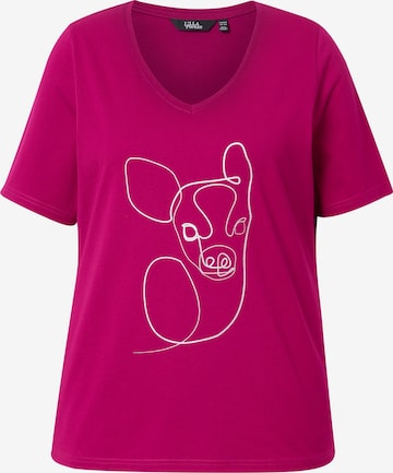 Ulla Popken T-Shirt in Pink: Vorderseite