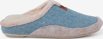 Pantoufle Pisamonas en bleu : devant