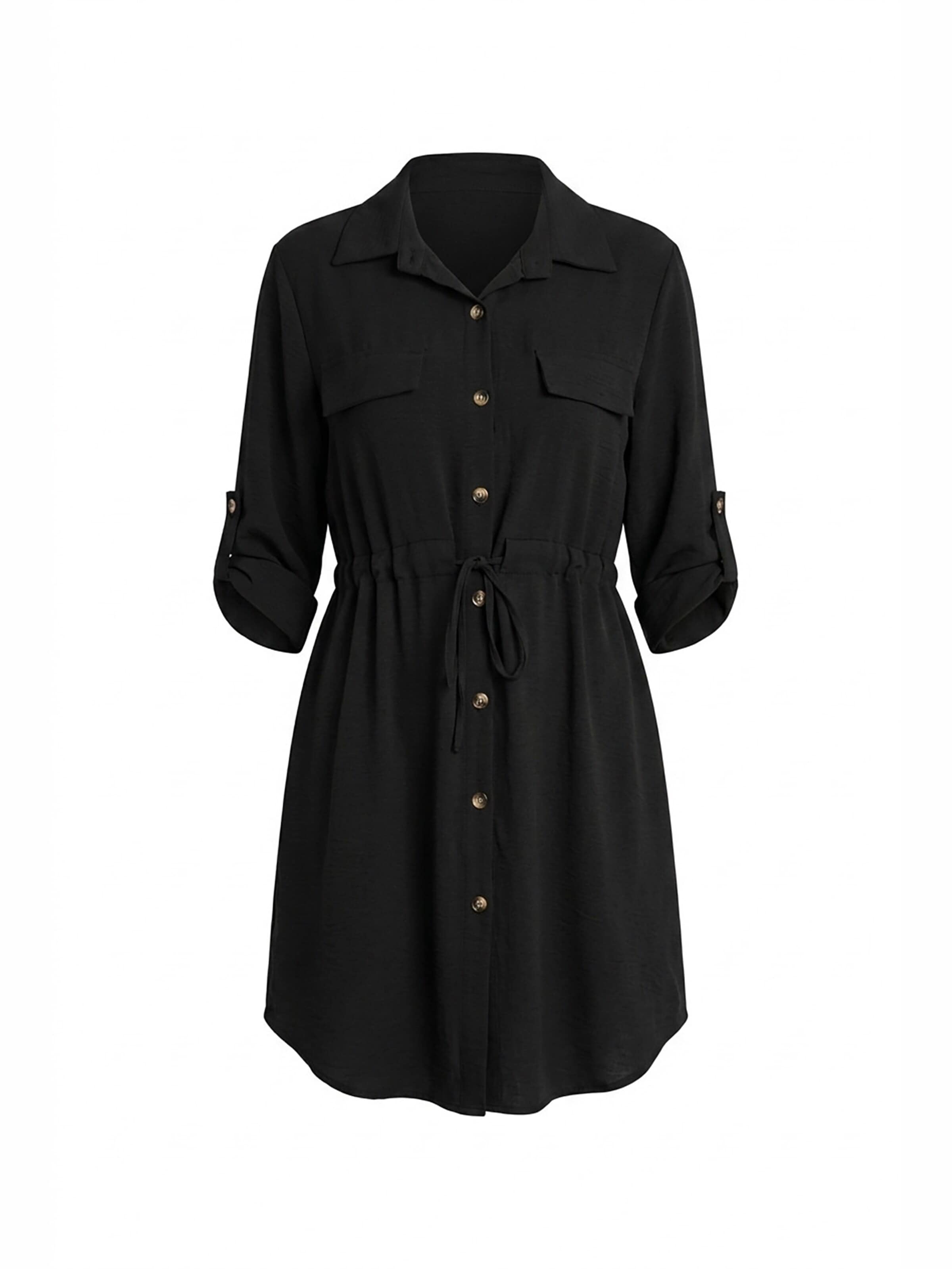 Figl Shirt dress 'M1131' in Black: front