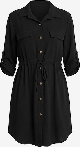 Abito camicia 'M1131' di Figl in nero: frontale