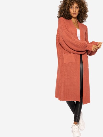 Cardigan oversize SASSYCLASSY en orange