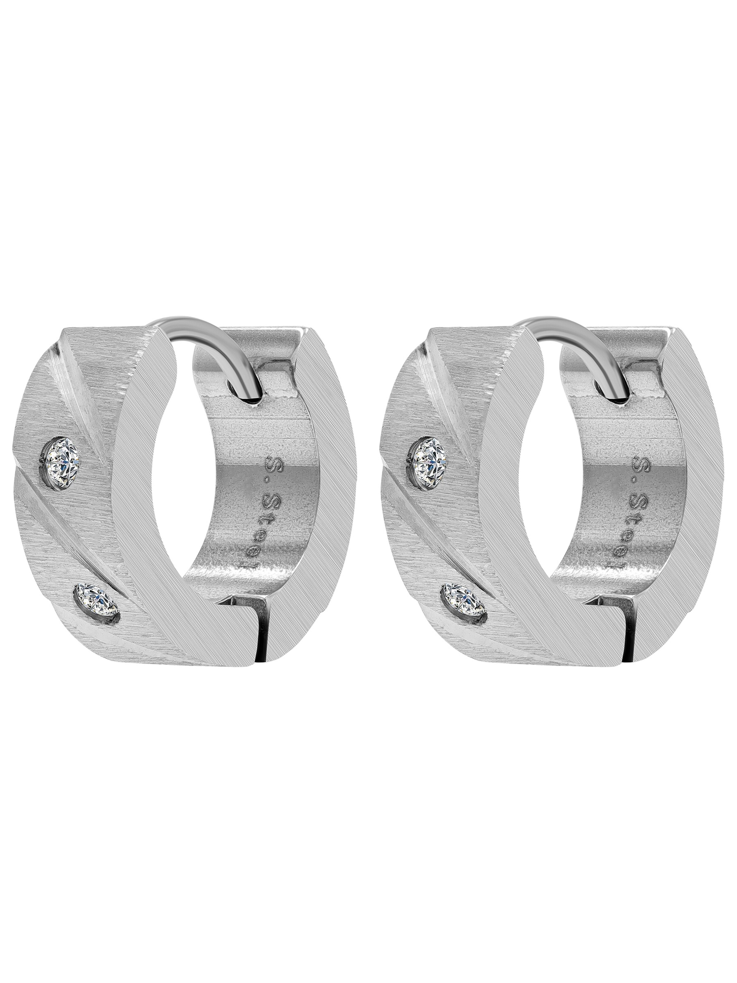 Akzent Earrings 'Illayda' in Silver: front