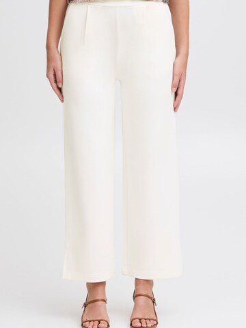 Fransa Loose fit Trousers 'FRAURORA' in White: front