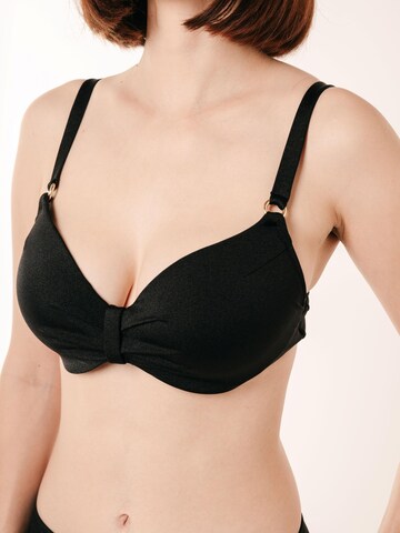 BREEZERA Balconette Bikini Top in Black