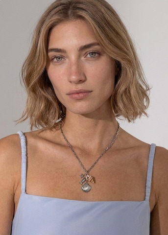 PURELEI - Cadena 'Ocean Crush' en plata: frente