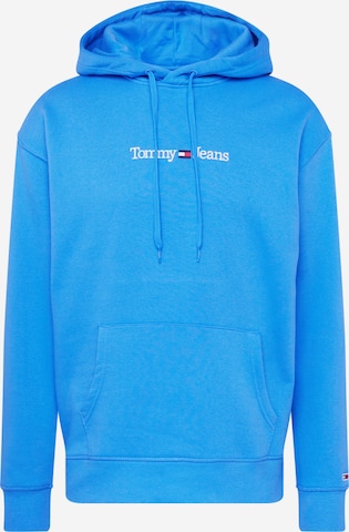 Sweat-shirt Tommy Jeans en bleu : devant