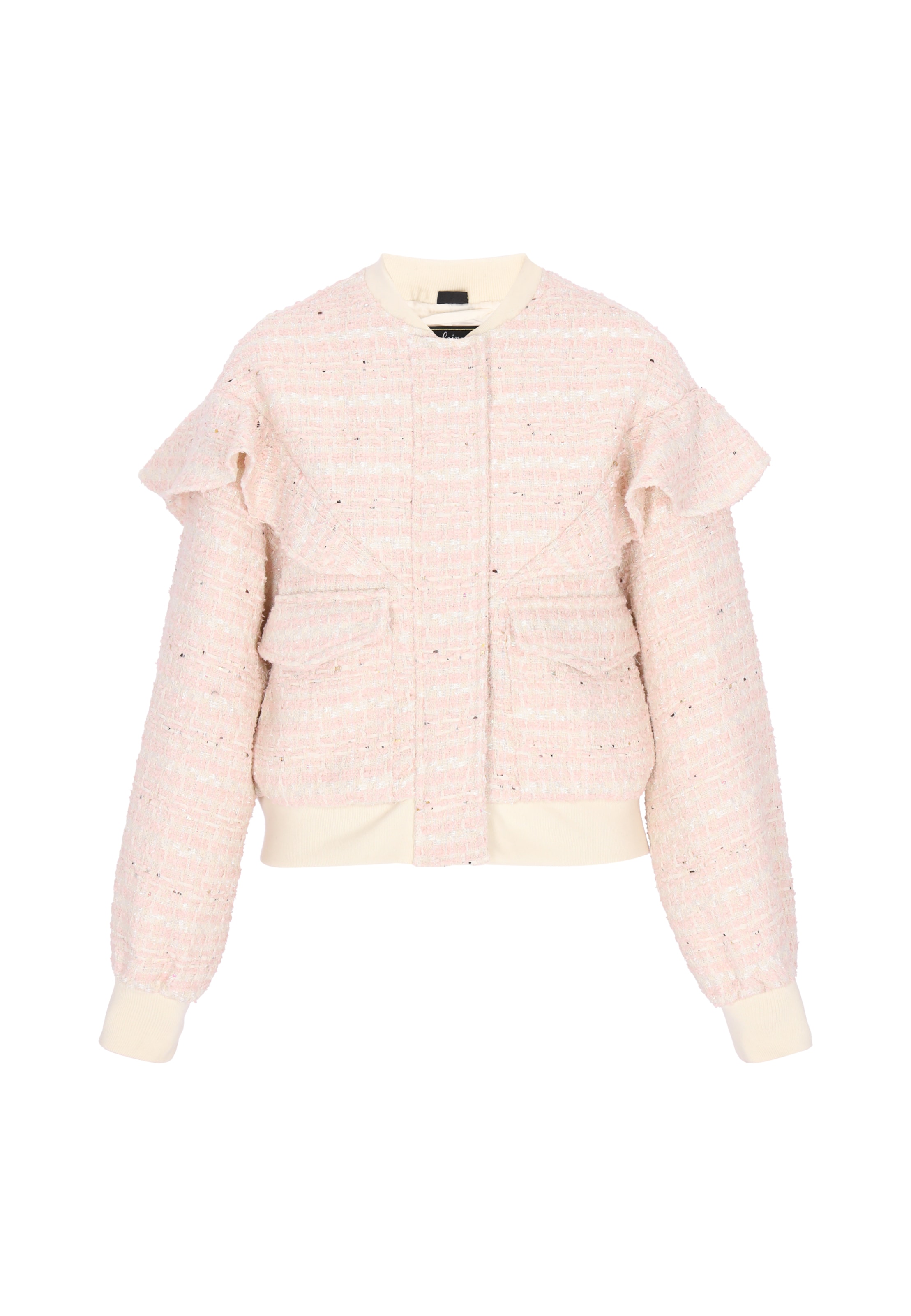 Veste mi-saison faina en rose : devant