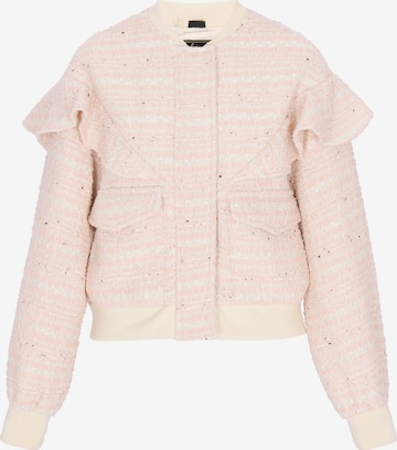 Veste mi-saison faina en rose : devant