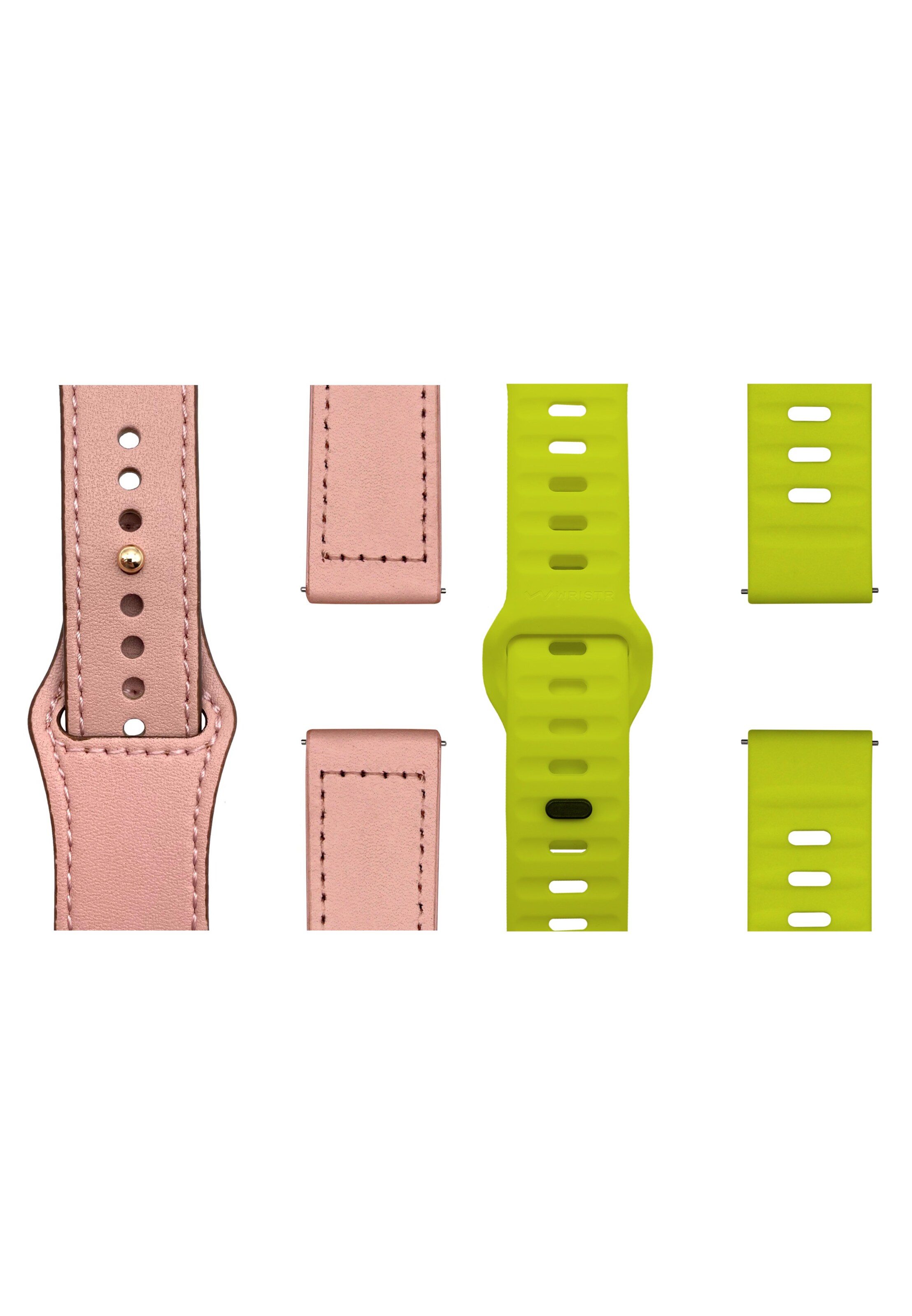 WRISTR Smartwatch-Armband 'Pin' in Gelb: Vorderseite
