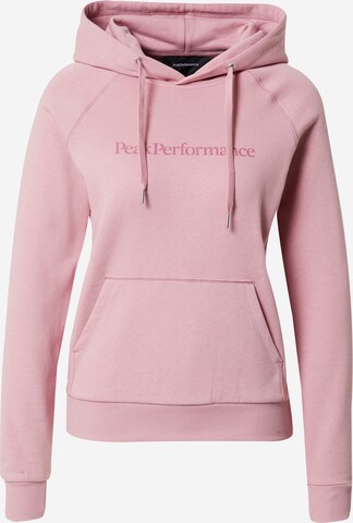 PEAK PERFORMANCE - Sweatshirt 'Ground' em rosa: frente