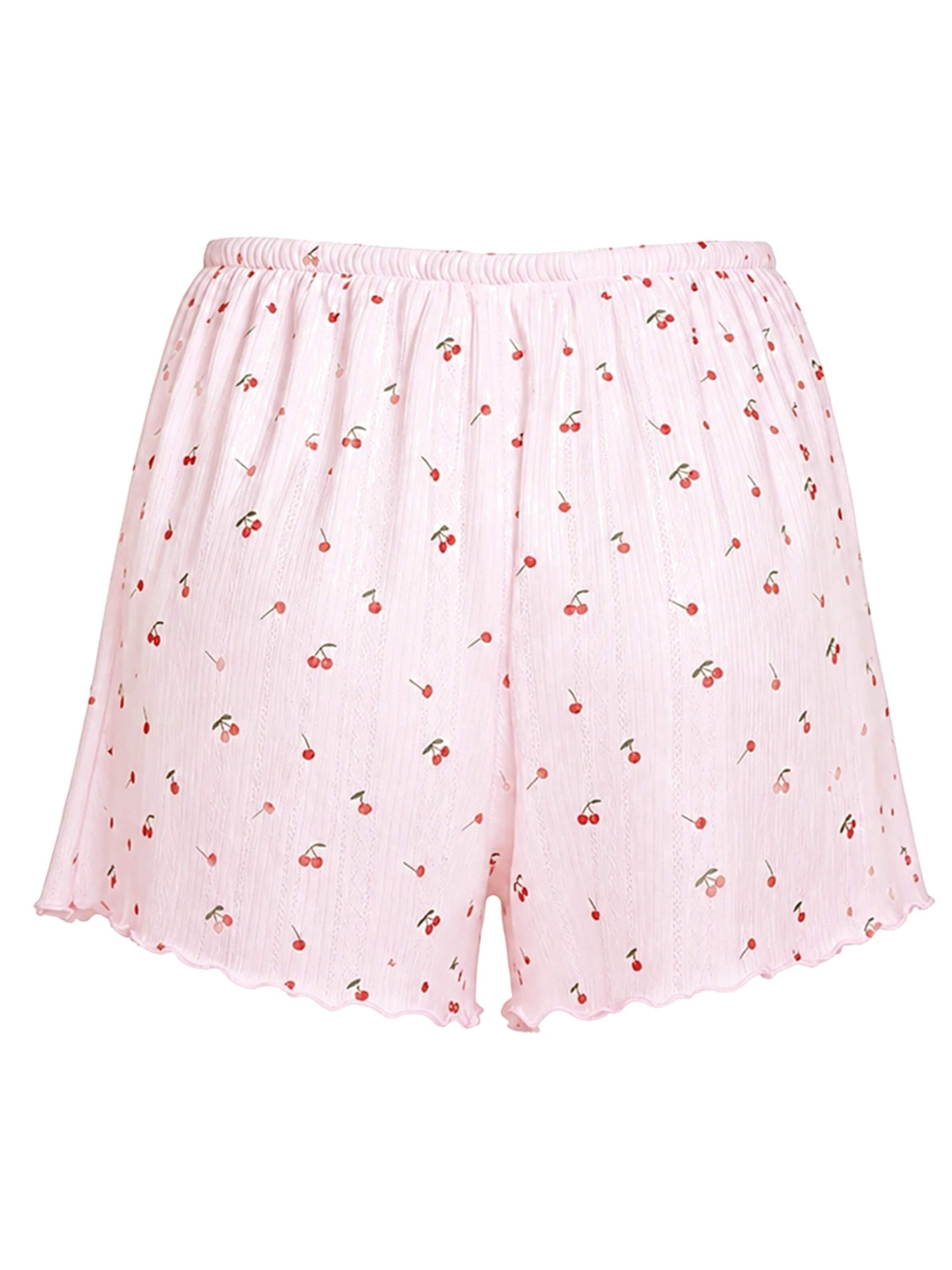 Pigiama corto 'Soft Touch Jacquard Shorts' di cfab in rosa