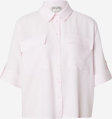 Chemisier 'AWRyder Fabiana' VERO MODA en rose : devant