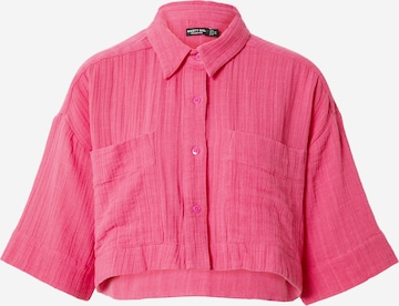 Nasty Gal Blouse in Roze: voorkant