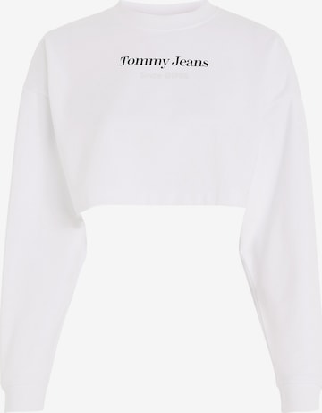 Sweat-shirt Tommy Jeans en blanc : devant