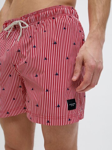 Pantaloncini da bagno 'JPSTMaui' di JACK & JONES in rosso