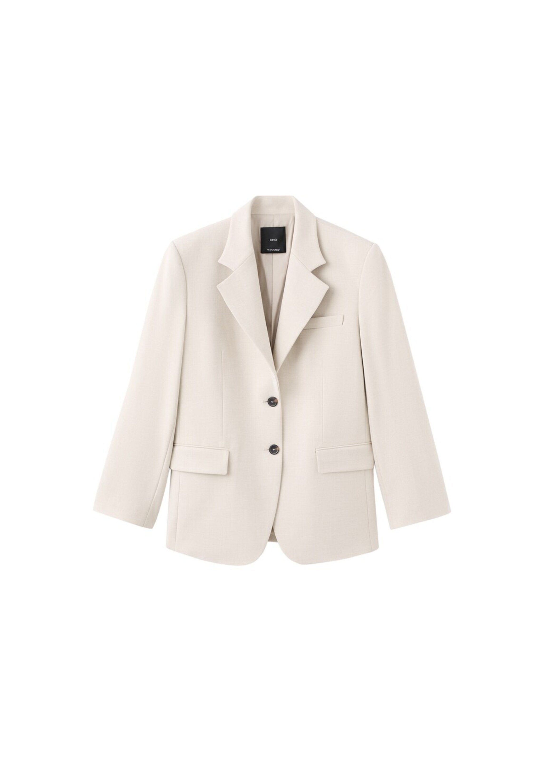 MANGO Blazer 'Paris' in White: front