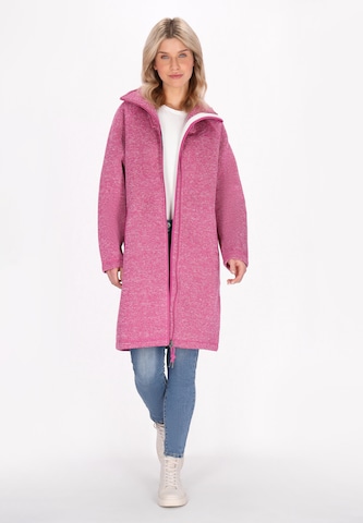 Schmuddelwedda Fleece jas in Roze