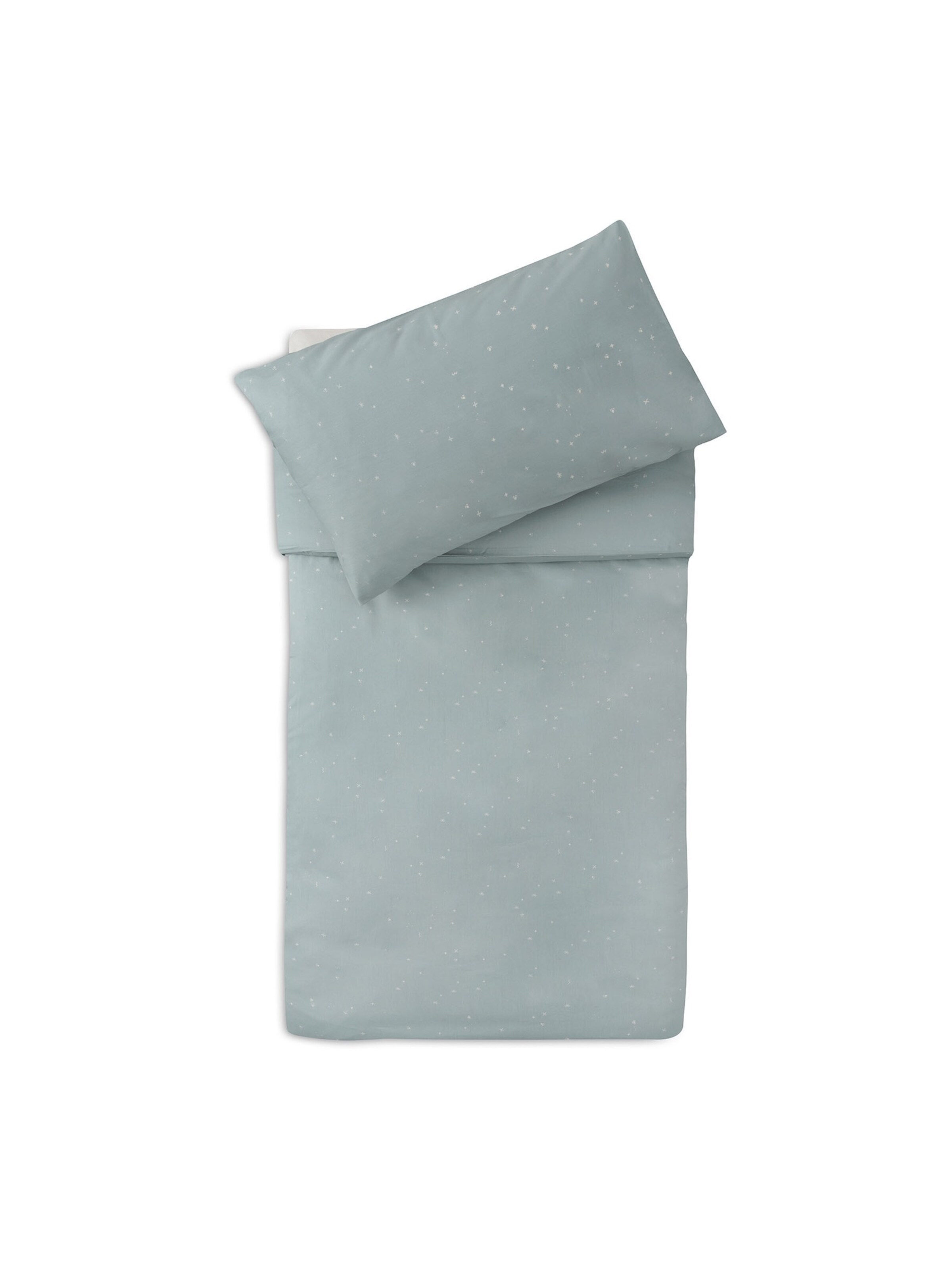 Jollein Bed Sheet 'Twinkling' in Green: front