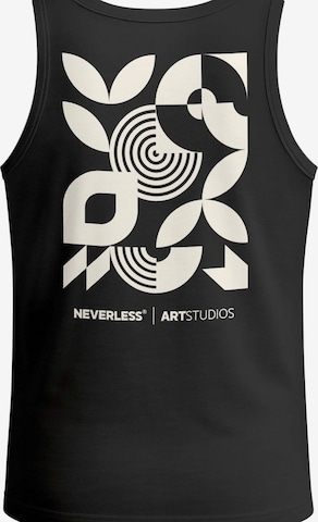 Neverless Shirt 'Modern Art' in Black: front