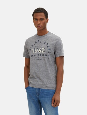 T-Shirt TOM TAILOR en bleu : devant