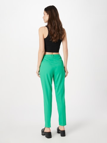 COMMA Slim fit Pleated Pants in Green