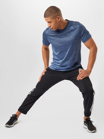 ADIDAS SPORTSWEAR Конический (Tapered) Спортивные штаны 'Aeroready Essentials Tapered Cuff 3-Stripes' в Черный