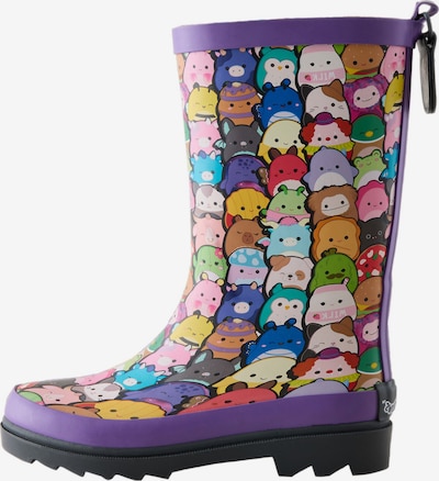 Next Gumene čizme 'Wellies' veličine 28 u plava / tamno ljubičasta / svijetloroza / bijela, Pregled proizvoda