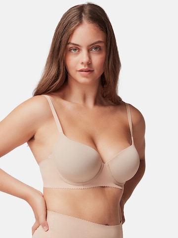Gisela - Triangular Soutien em bege: frente