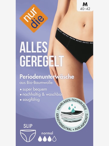 Nur Die Periodenunterwäsche ' Alles Geregelt Menstruations-Slip medium' in Schwarz