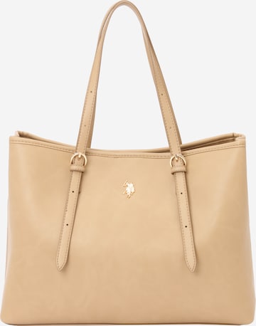 U.S. POLO ASSN. Torba shopper 'Blackstone' w kolorze beżowy: przód