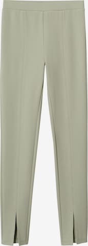 MANGO Flared Leggings 'PUNTAACO' in Groen: voorkant