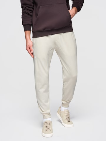 Effilé Pantalon de sport Ombre en beige