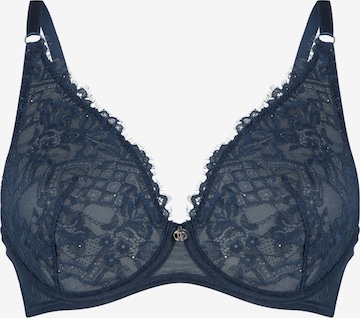 LingaDore - Triángulo Sujetador en azul: frente