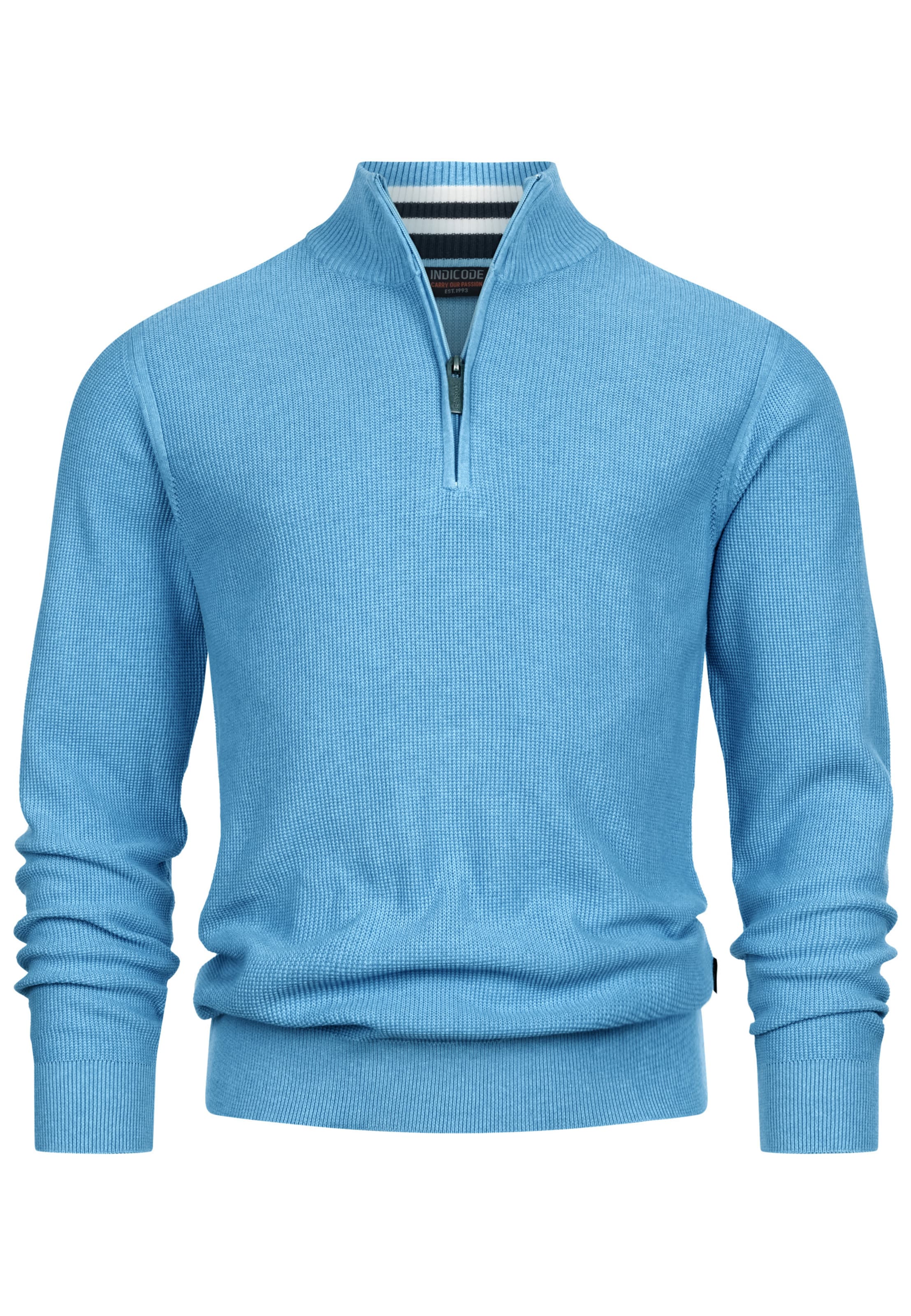 INDICODE JEANS Trui ' Bull ' in Blauw: voorkant