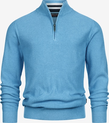 INDICODE JEANS Pullover ' Bull ' in Blau: Vorderseite