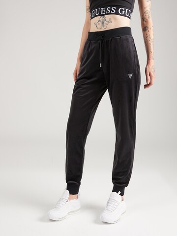 GUESS Tapered Pants in Black: front